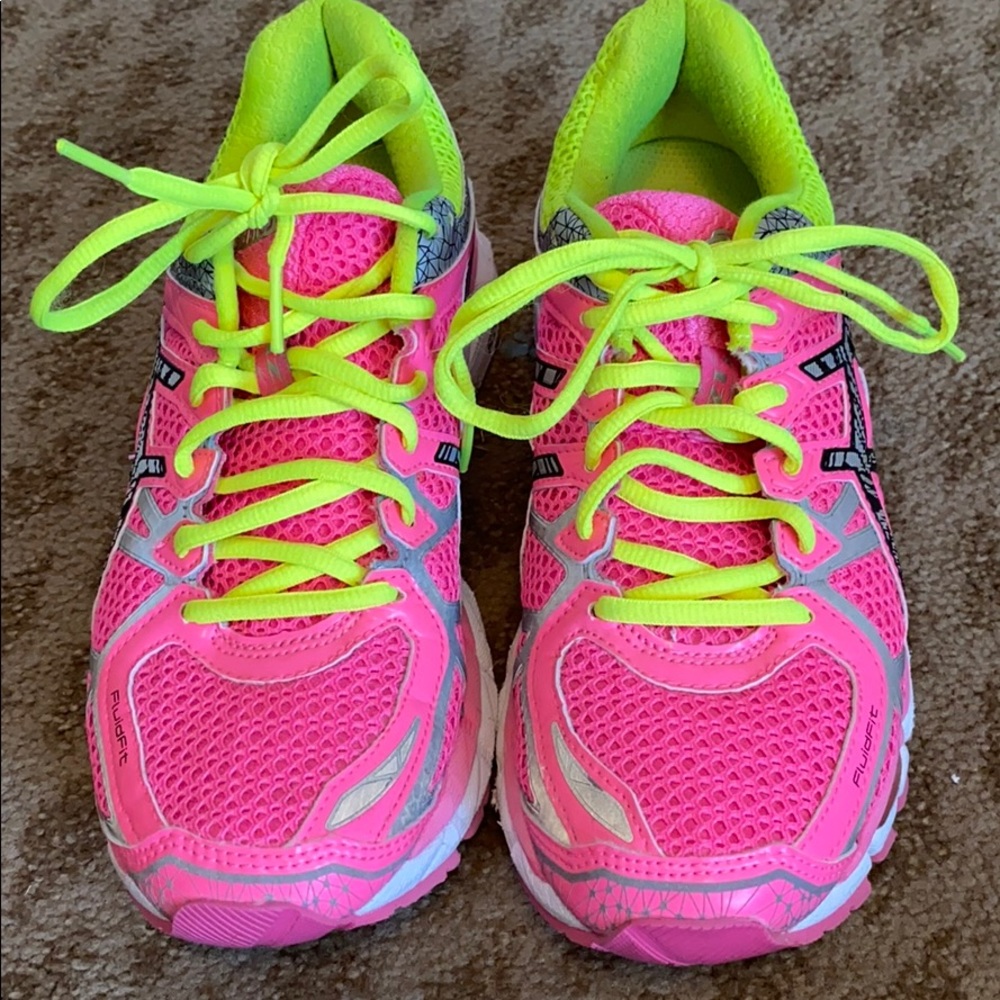 Hot Pink ASICS Kayano shoes!
